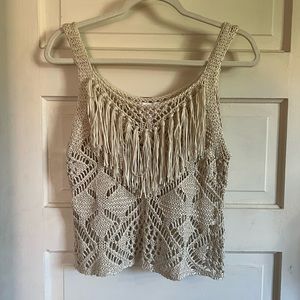 Honey & Sparkle Crochet tank